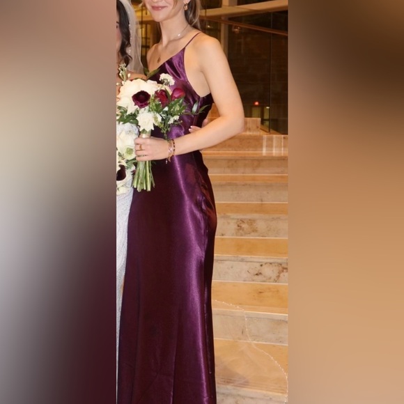 Lulus Satin One Shoulder Maxi Dress - Picture 7 of 7